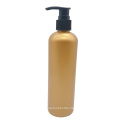 Gold PET Plastic Cosmetic Lotion Shampoo Pump Spray Bottle For Shampoo 300Ml